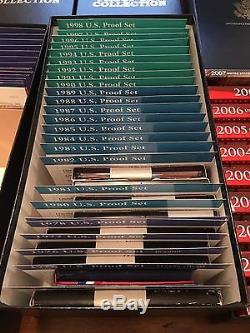 Huge Lot Of 75 United States Mint Proof Sets 1958 Thru 2008 Tons Of Silver