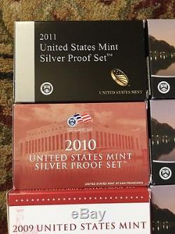 Huge Lot Of Silver Proof Sets 2004 2016