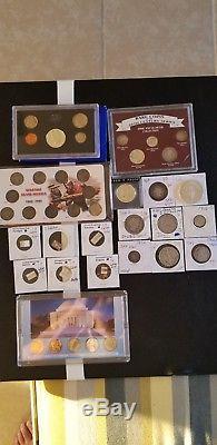 Huge lot 90% Silver Coins, and silver Proofs and proofs sets, valued at $500