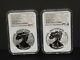 In Hand 2021 Ngc Pf70 Fr Reverse Proof American Silver Eagle Designer 2pc Set
