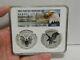 In-hand 2021 Ngc Pf70 Reverse Proof American Silver Eagle Designer 2pc Set Look