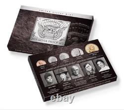 IN HAND 2025 S US Mint Silver Proof Set 10 Coins with Box & COA 25RH, With Penny