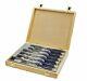 Irwin Marples 10503733 M750 6 Pce Split-proof Handle Wood Chisel Set Wooden Case