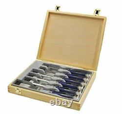 Irwin Marples 10503733 M750 6 Pce Split-proof Handle Wood Chisel Set Wooden Case