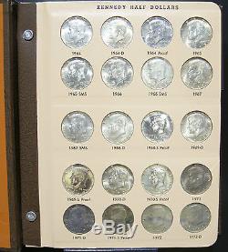 KENNEDY HALF DOLLAR DANSCO 160 COIN COMPLETE SET 1964-2012 PDS W PROOFS SILVER