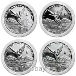 LIBERTAD MEXICO 2020 Fractional Set 1/2 1/4 1/10 1/20 oz Proof SILVER COINS