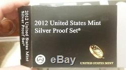 LIMITED EDITION 2012-S U. S. MINT 14-COIN SILVER PROOF SET IN OGP withCOA