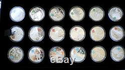 LONDON 2012 OLYMPICS FULL 18X £5 SILVER PROOF COLLECTION BRITAIN CELEBRATION SET