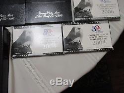 Lot Of 26 U. S. Mint Silver Proof Sets 1992-2006 + 2 Prestige & One Premier