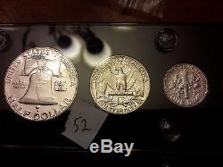 LOT OF 3, 1952, 1953, 1954 US MInt Silver Proof Sets, MUST SEE PICS