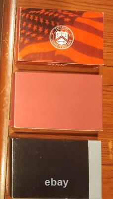 LOT Three U. S. Silver Proof Sets 2008, 2010, 2011 withCOAS and OGP