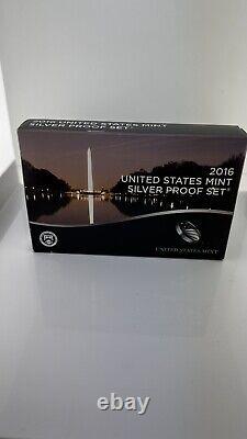 LOT United States Mint Silver Proof Set No W Nickel OGP/COA Item 2013-14-15-2016
