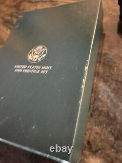 LOT of 3. 1990 1993 1994 U. S. Mint Prestige Proof Sets Original Boxes & COA's