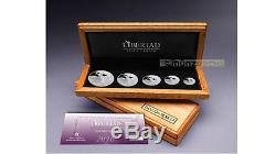 Libertad 1 1/2 1/4 1/10 1/20 oz. 999 fine silver Proof Set Mexico 2016 only 1000