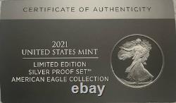 Limited Edition 2021 Silver Proof Set American Eagle Collection