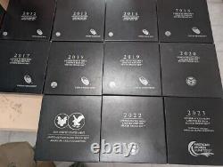 Limited Edition Silver Proof Sets. All 86 Coins No Toning! Or Spots! 2012-2023