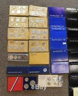 Lot 1955-2008 Proof Sets Including Silver Sets, 1979 Tyii And 1960 Small Date