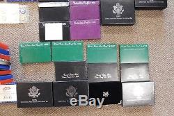 Lot 1955-2008 Proof Sets Including Silver Sets, 1979 Tyii And 1960 Small Date