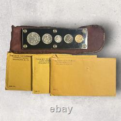 Lot 1956 Silver Proof Set in Capital Holder 1961-1963 Sets in Original Envelopes