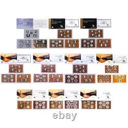 Lot 2010-2019 Decade US Mint Proof Sets in Original Mint Packaging 10 SETS