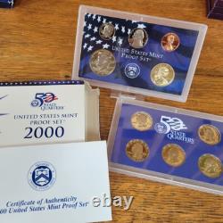 Lot 35 U. S. PROOF SETS or Uncirculated Coin Sets 1976-2005, Read. FREE SHIPPING