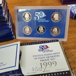 Lot 35 U. S. PROOF SETS or Uncirculated Coin Sets 1976-2005, Read. FREE SHIPPING