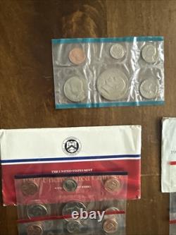 Lot Consisting Of Various Years Of Us Proof Sets Coins 1972 Thru 1989 Ogp