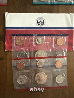 Lot Consisting Of Various Years Of Us Proof Sets Coins 1972 Thru 1989 Ogp