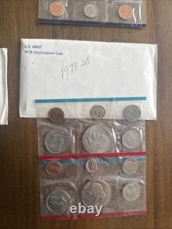 Lot Consisting Of Various Years Of Us Proof Sets Coins 1972 Thru 1989 Ogp