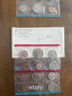 Lot Consisting Of Various Years Of Us Proof Sets Coins 1972 Thru 1989 Ogp