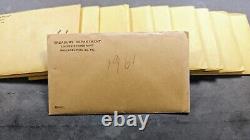 Lot Of 10 1961 Proof Set With Envelopes Near Original Condition Old Silver Proof