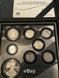 Lot Of 3 Limited Edition Silver Proof Sets 2017 2018 2019 Us Mint Packaging Coa