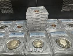 Lot Of (4) Pcgs Graded U. S. Proof Coins Pr69 Deep Cameo From Estate Hoard
