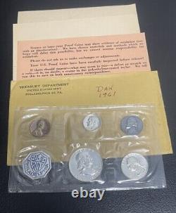 Lot Of (5) 1959 1961 1962 1963 1964 Proof Set US Mint Silver Coins Envelope COA