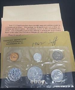 Lot Of (5) 1959 1961 1962 1963 1964 Proof Set US Mint Silver Coins Envelope COA