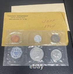 Lot Of (5) 1959 1961 1962 1963 1964 Proof Set US Mint Silver Coins Envelope COA