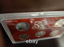 Lot Of 6 State Quarter Silver Proof Sets-30 Coins No Boxes