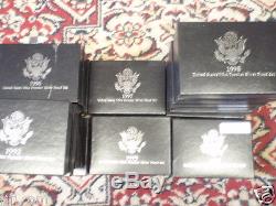 Lot Of Premier Silver Proof Set All Very Nice Coins No Toning