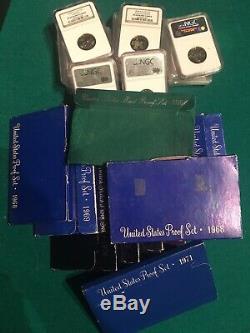 Lot Of Us Silver Coins, Proof Sets, Pcgs, Currency & More Collectors Grab Bag