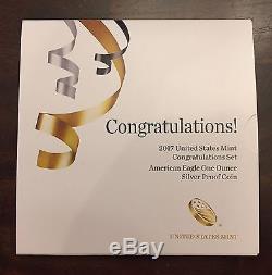 Lot of 10 2017-S Congratulations Set American Eagle Silver Proof Coins