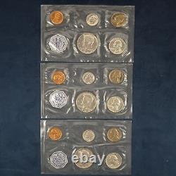 Lot of 10 US Mint 1964 Silver Proof Sets Free Shipping USA