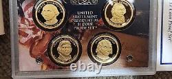 Lot of 10 US Mint Silver Proof Sets 1999 to 2008 Inclusive with OGP and COA