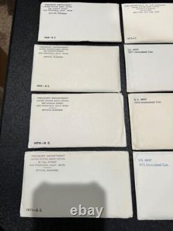 Lot of (14) 1968-1981 US Mint P&D Sets, in ALL OGP, NO WRITING, ALL BU/MS
