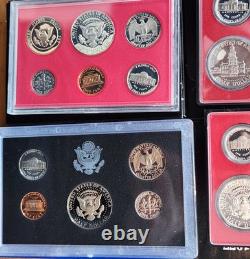 Lot of 14 Sets Vintage Proof Sets in OGP Range 1972 S 1988 S Z-53dg