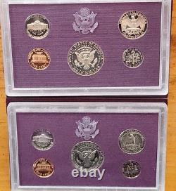 Lot of 14 Sets Vintage Proof Sets in OGP Range 1972 S 1988 S Z-53dg