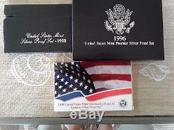 Lot of 16 US Mint Silver Proof Sets (1998-2013) Complete Run Plus 2 others