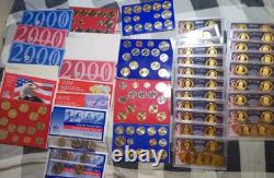 Lot of 20 US Mint Presidential Dollar Proof Sets and 17 Uncirculated Sets