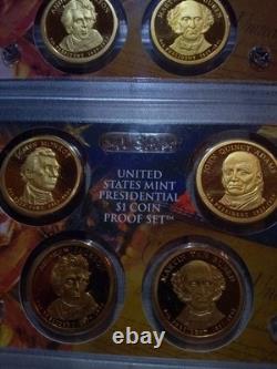Lot of 20 US Mint Presidential Dollar Proof Sets and 17 Uncirculated Sets