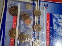 Lot of 20 US Mint Presidential Dollar Proof Sets and 17 Uncirculated Sets