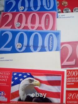 Lot of 20 US Mint Presidential Dollar Proof Sets and 17 Uncirculated Sets